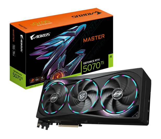 Gigabyte GeForce RTX 5070 Ti AORUS Master 16GB GDDR7 DLSS5 - 1309818 - zdjęcie